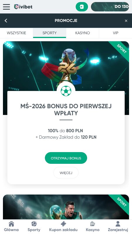 Bonusy i promocje w Ivibet