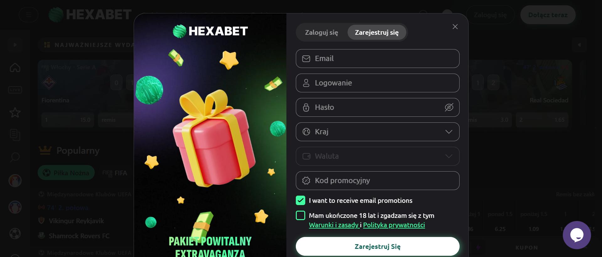 HexaBet bukmacher recenzja