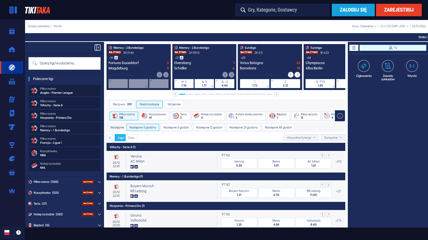 TikiTaka Bookmaker Sport Betting Poland, zakladybukmacherskie.tv