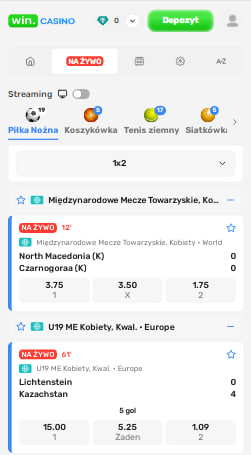Win.Casino Zakłady na żywo