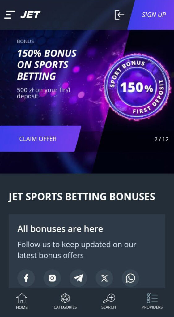 Bonusy Jet