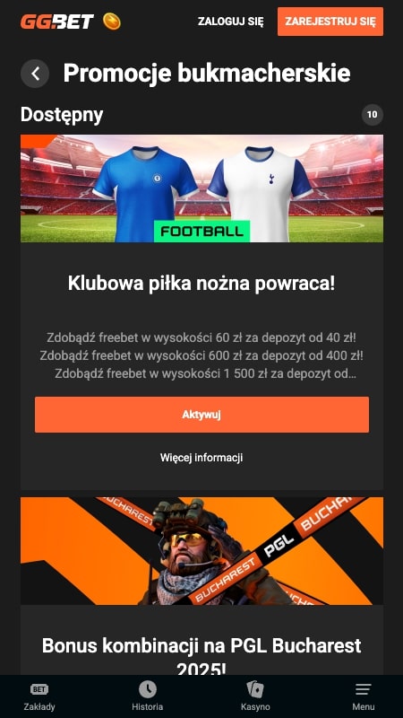GGBet Bonuses