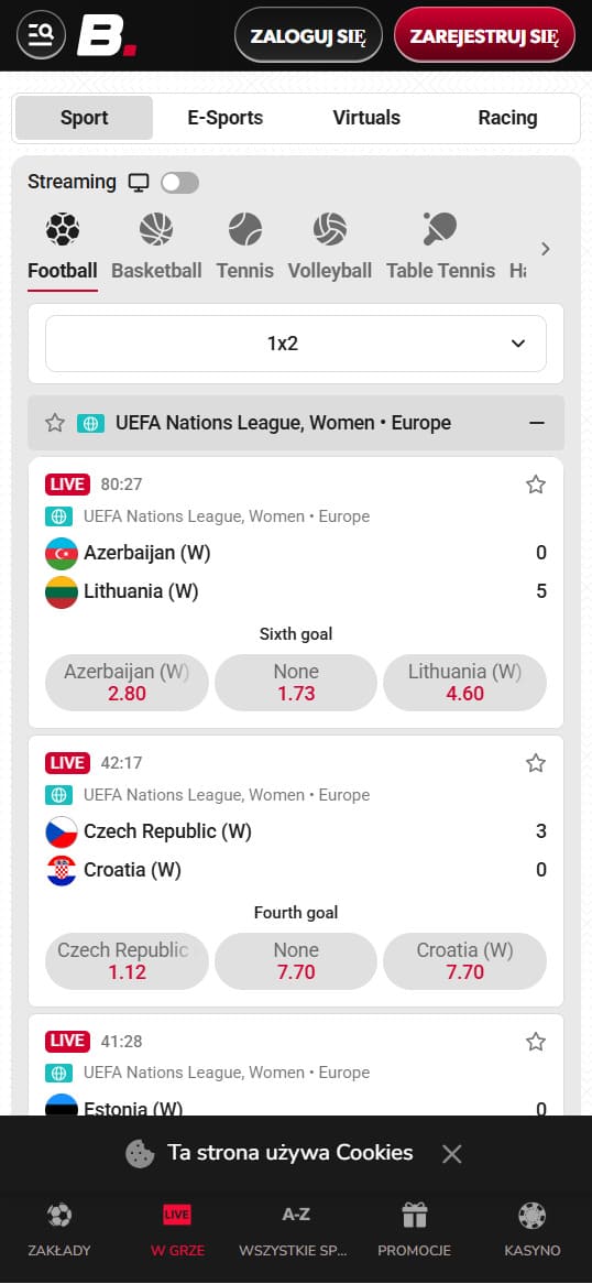 live betting