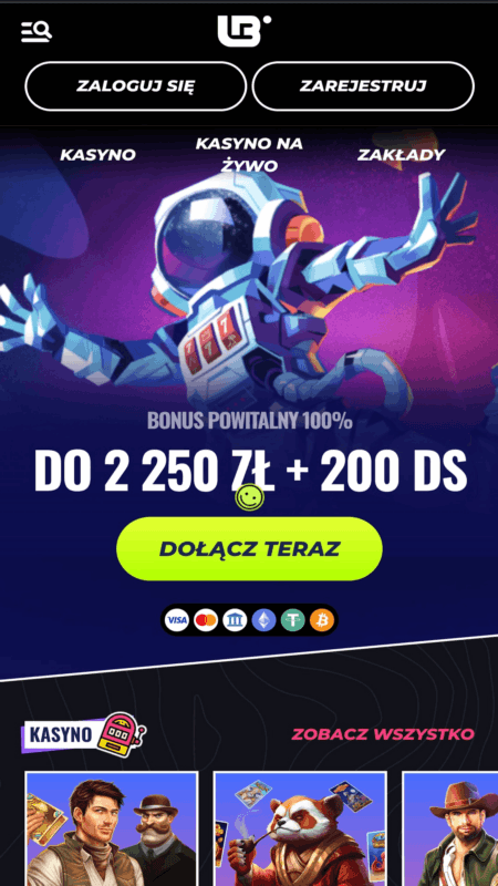 Lunubet homepage
