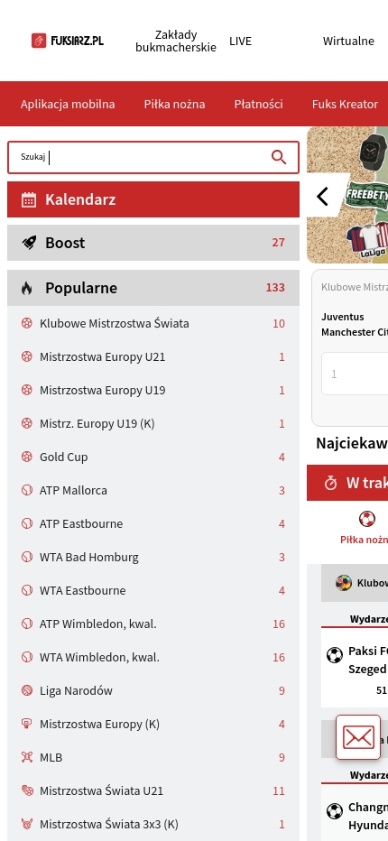 Fuksiarz betting on Sports