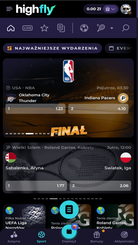 Highflybet Casino Design