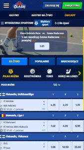 Zakłady na żywo z najlepszymi kursami na BigClash