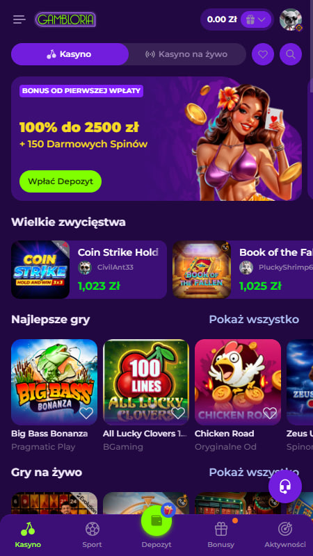 Kasyno online w Gambloria