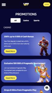 Lyrabet Betting Mobile Bonuses