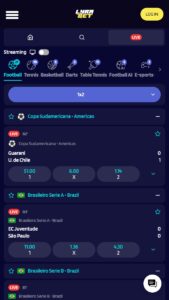Lyrabet Betting Mobile Live