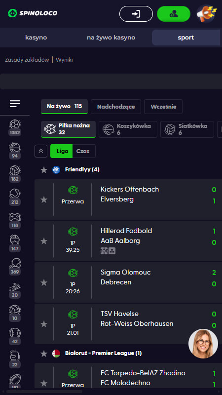Spinoloco bookmaker live betting