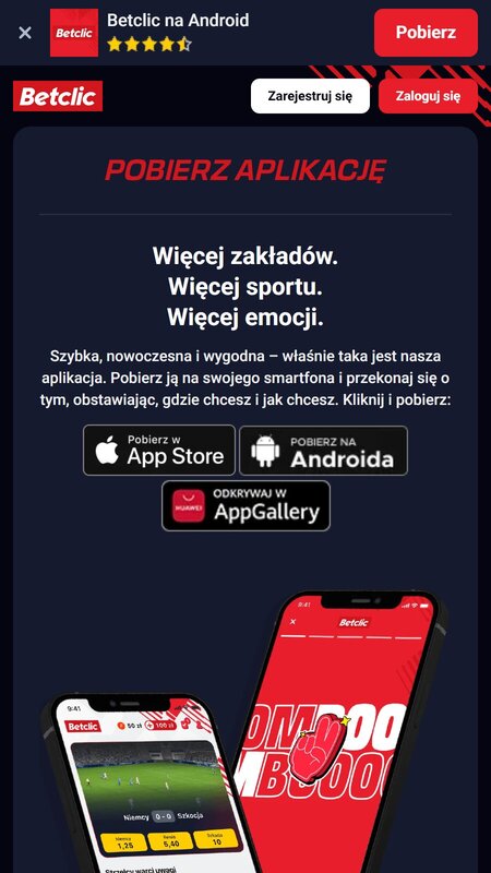 Betclic aplikacja