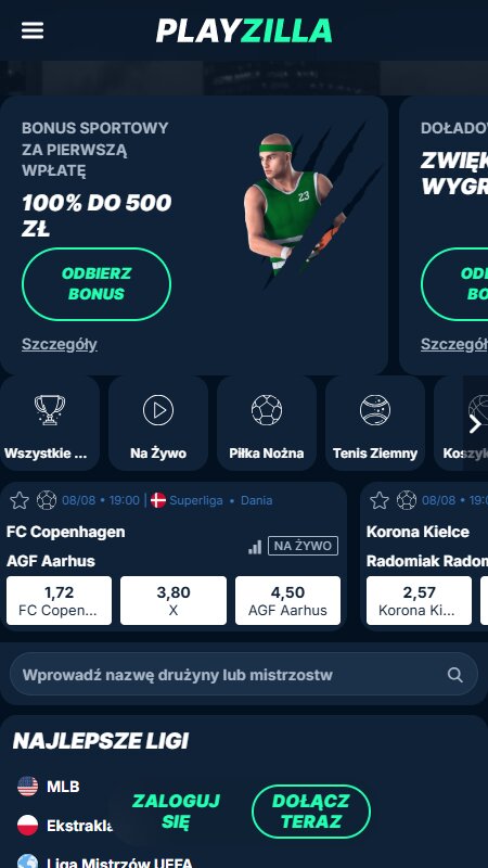 Playzilla Bookmaker sport betting