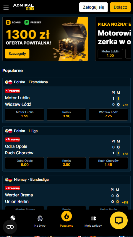 Admiralbet Main Page