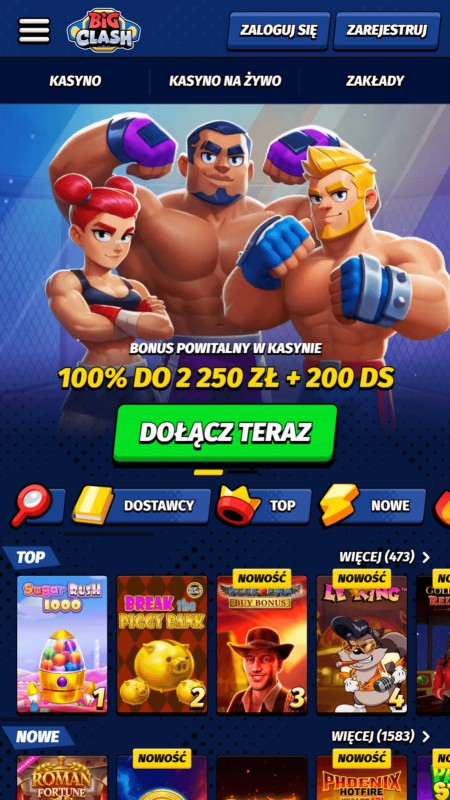 BigClash homepage