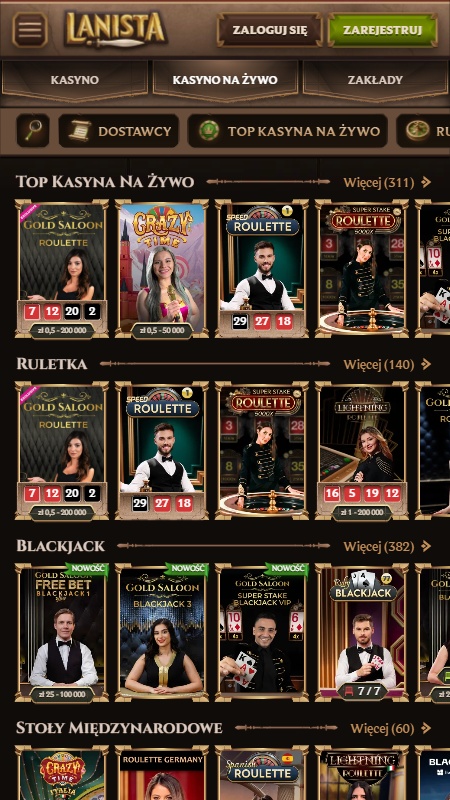 Lanista Casino Live
