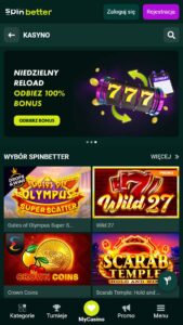 Kasyno online Spinbetter w Polsce