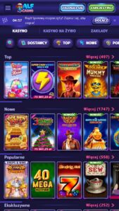 Sloty online Dostawcy i oferta gier w AlfCasino