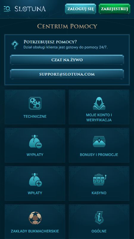 Centrum pomocy Slotuna