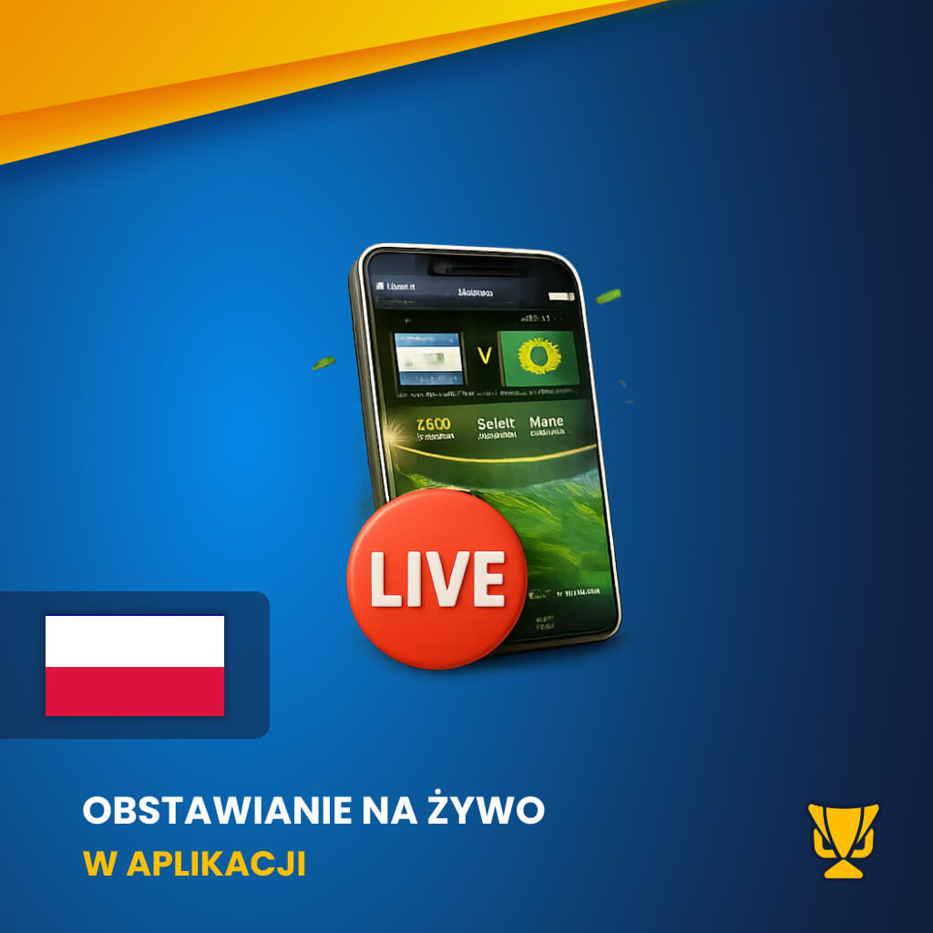 Obstawianie na żywo w aplikacji