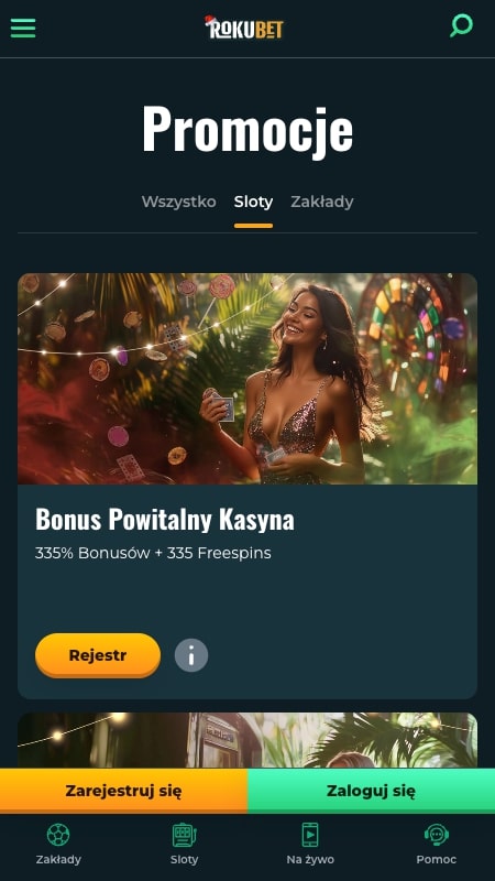 Bonusy i promocje w Rokubet