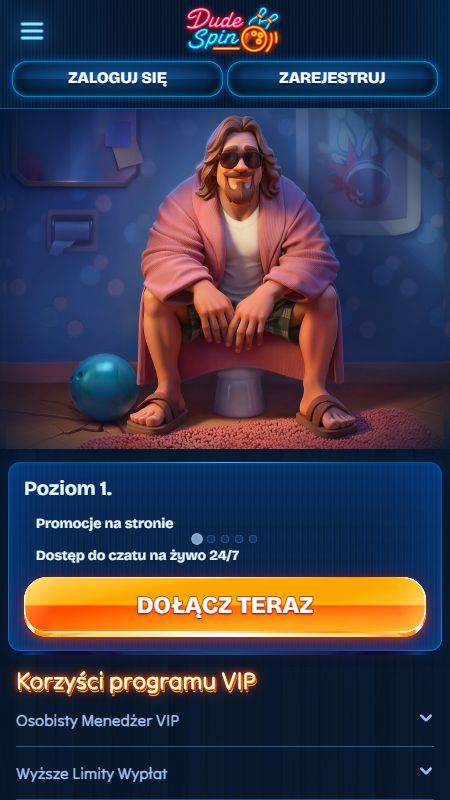 Sekcja VIP DudeSpin