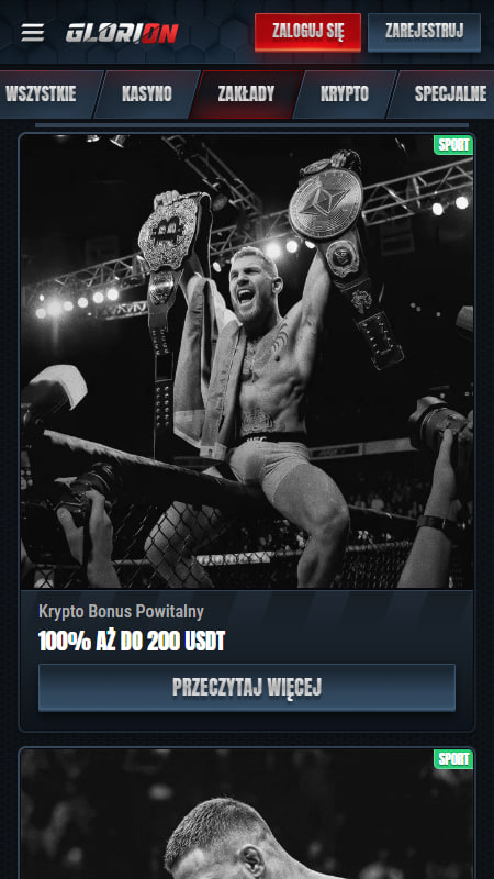 Bonus powitalny i promocje dla graczy w Glorion