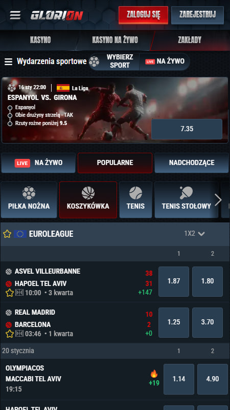 Glorion Zakłady sportowe