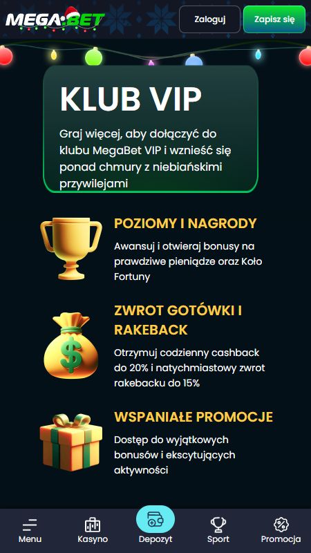 Sekcja VIP MegaBet