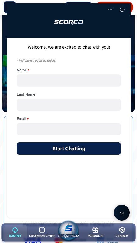 Czat na żywo Scored