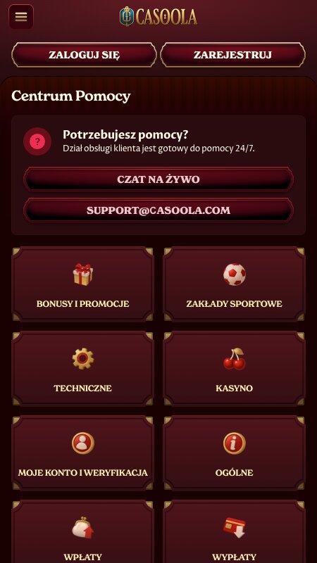Obsługa klienta w Casoola