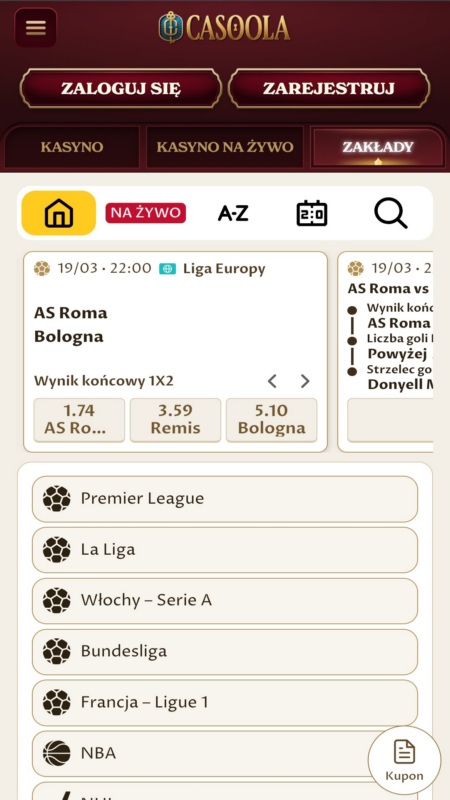Casoola sport betting