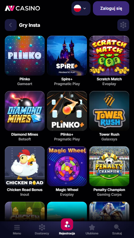 NV Casino gry insta