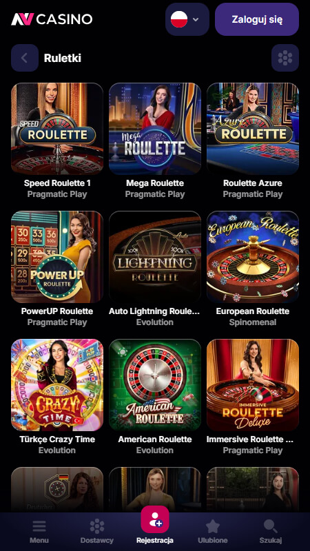 NV Casino ruletki