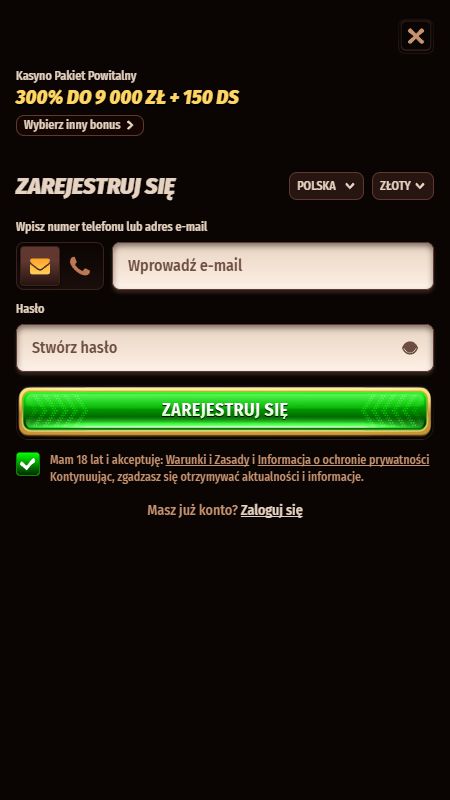 Tworzenie konta w WestAce