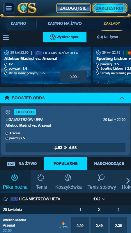 Casea zaklady na sport