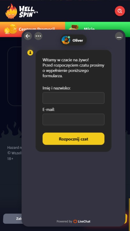 Hellspin Obsługa klienta