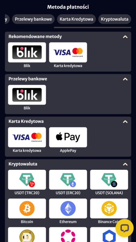 Hellspin Metody płatności