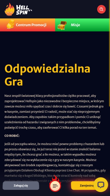Hellspin odpowiedzialna gra