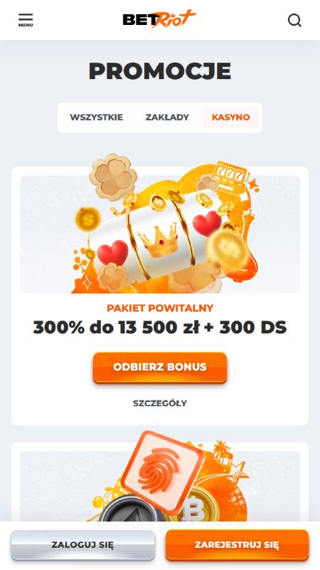Strona promocji w Betriot