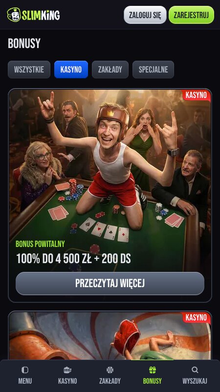 Bonusy i promocje w Slimking