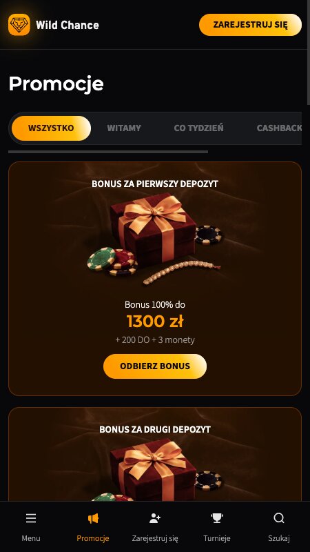 Bonusy i promocje w WildChance