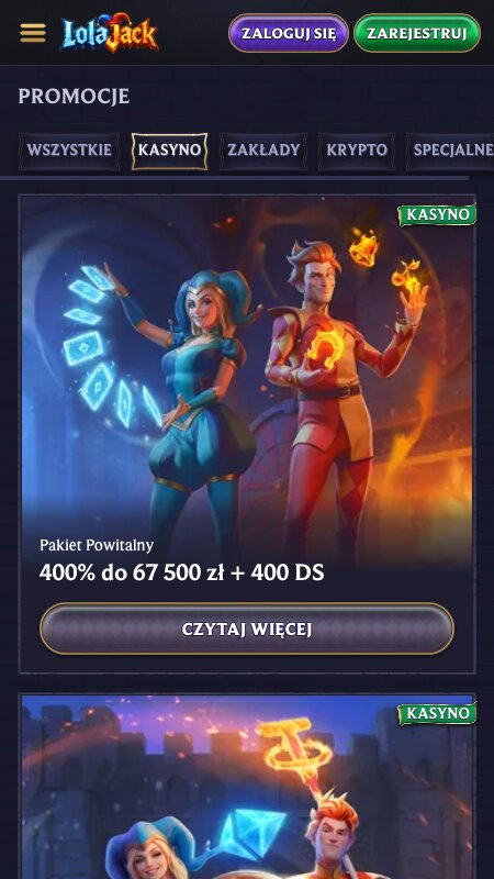 Bonusy i promocje w LolaJack
