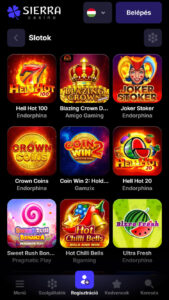 Sierra Casino slotok