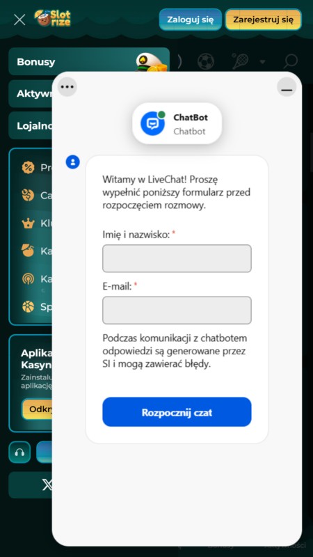 Slotrize Obsługa Techniczna
