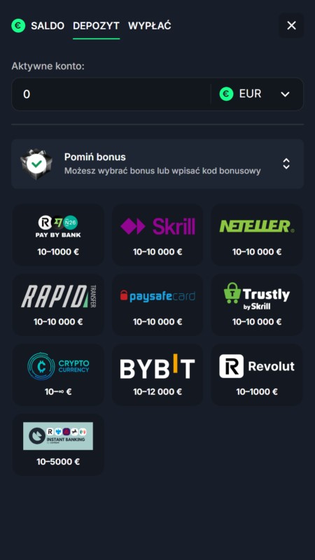 Beef casino payment methods