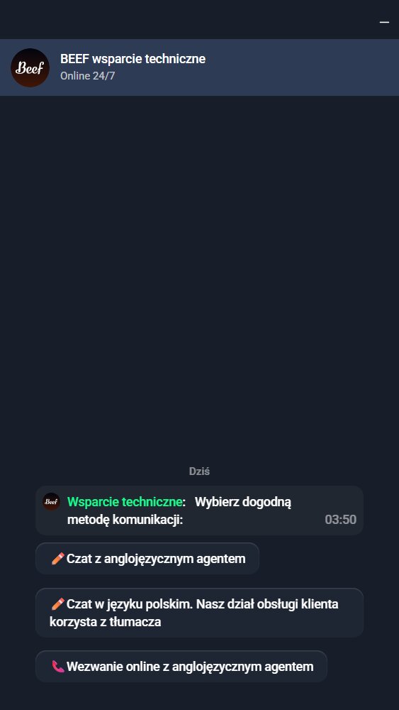 Czat na żywo Beef