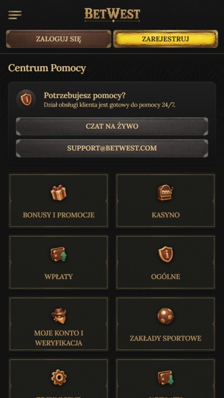 Betwest customer support