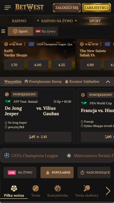 Betwest sport betting