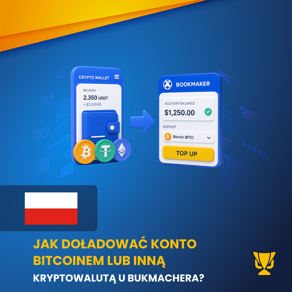Jak doładować konto Bitcoinem lub inną kryptowalutą u bukmachera?